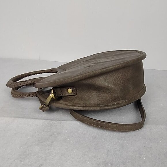 Antik Kraft Grayish Brown Cross Body Convertible Purse Vegan Faux Leather - Picture 3 of 13